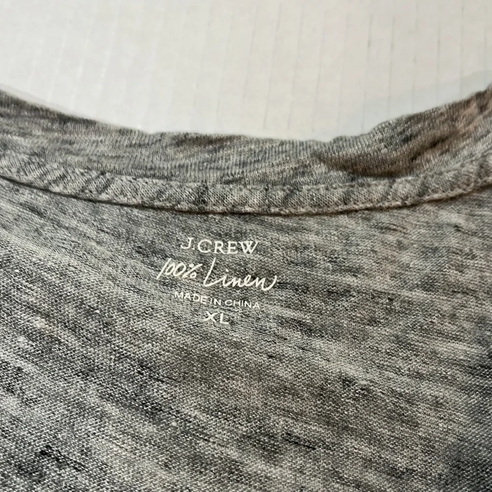 J. Crew Heather Gray V-Neck Short Sleeve Tee